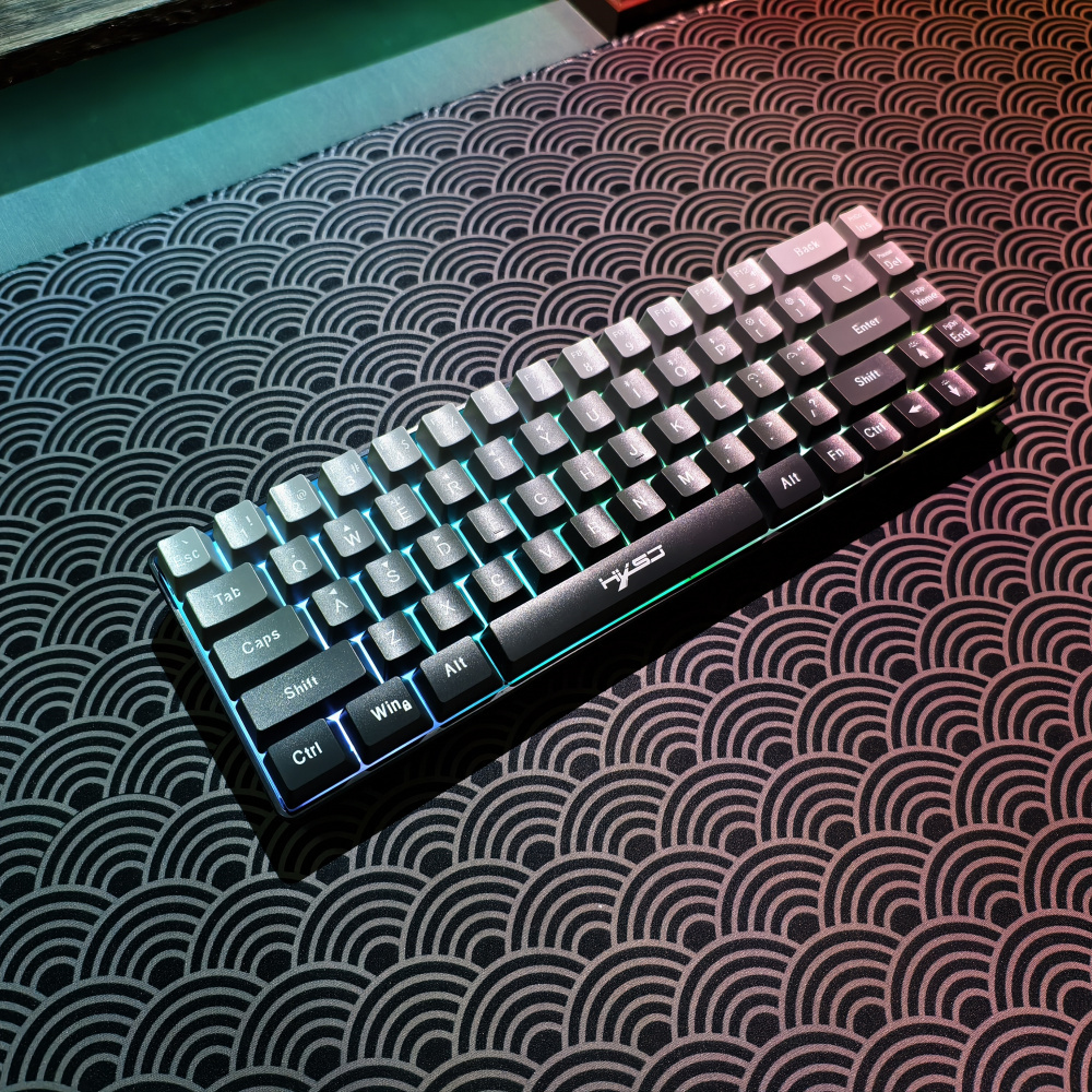 68-key tri-mode wireless Bluetooth membrane gaming keyboard with conflict-free 25 keys, suitable for desktops and laptops, ideal for gamers.